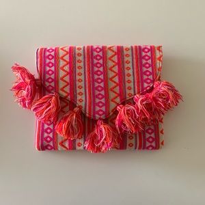 Mud pie bags | Pink clutch purse